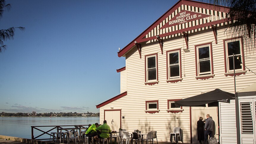 The West Australian rowing club on the Swan River