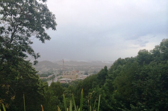 Grey skies over Lismore