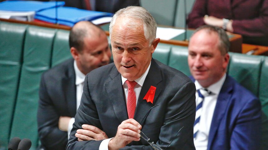 Malcolm Turnbull during Question Time.
