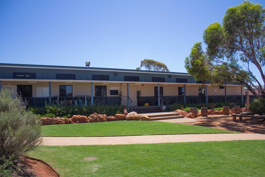 The current temporary clubhouse at the Kalgoorlie Golf Course.