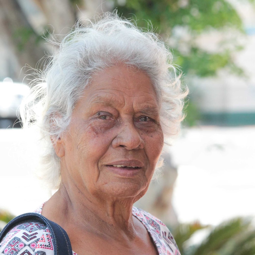 Portrait of elderly Aboriginal lady