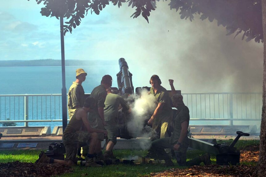 Artillery fire marks Darwin bombing anniversary