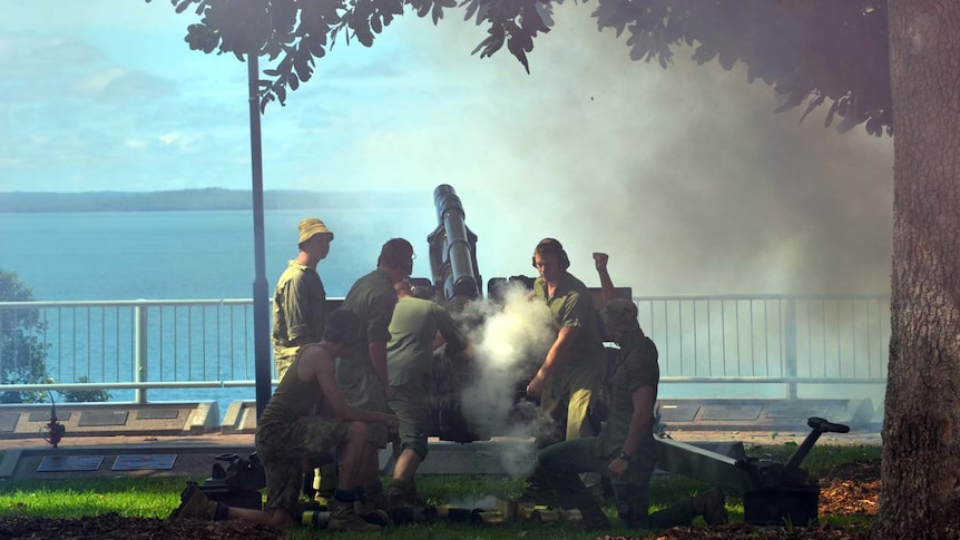 Artillery fire marks Darwin bombing anniversary