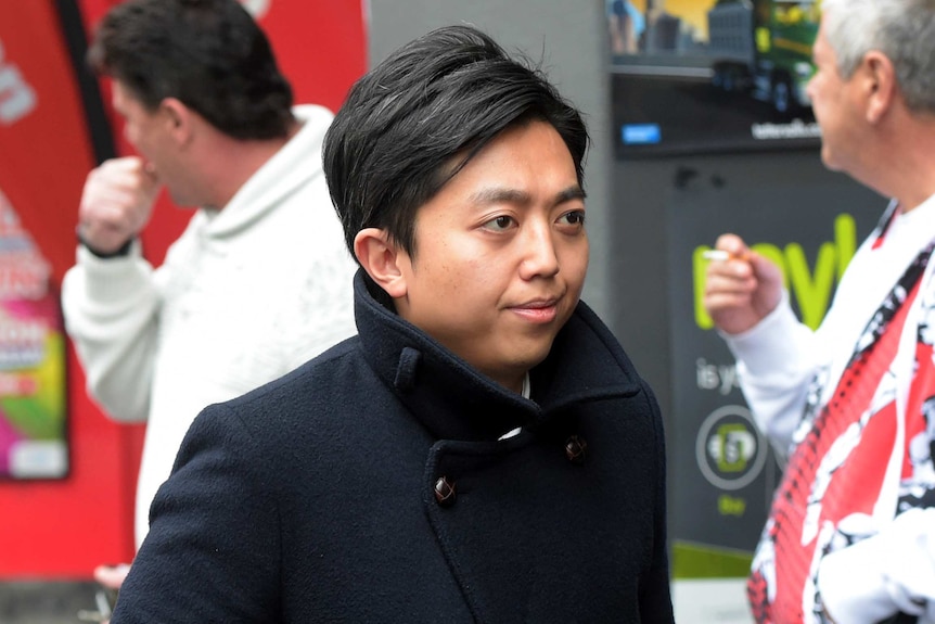 Andrew Chai Ooi leaves the Melbourne Magistrates Court in Melbourne.