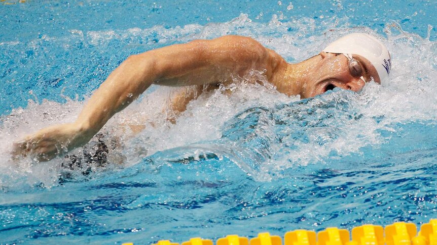 Australia's Tommaso D'Orsogna swims in the men's 200m freestyle heats in Berlin in October.