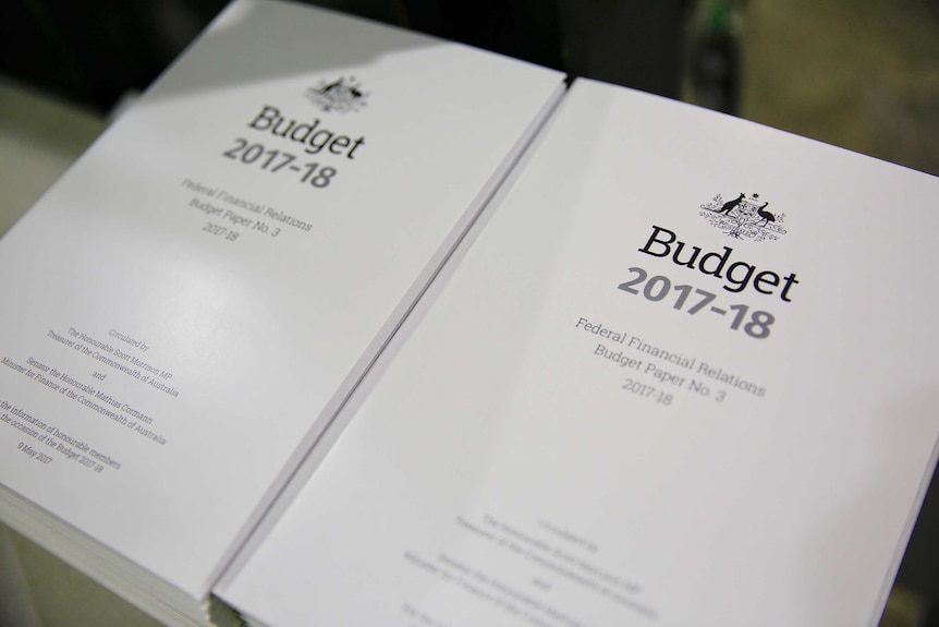 The federal budget papers for 2017-18