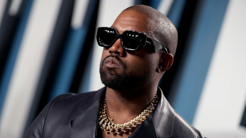 Kanye West at a 2020 Oscar's party.