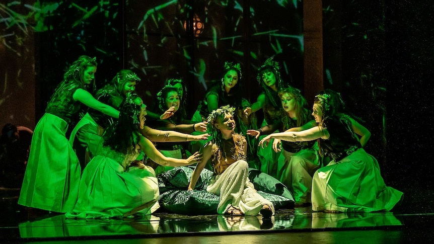 Armida is entertained in her garden by sirens and fairies in Antonín Dvořák's opera Armida