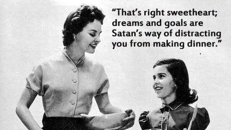 Gen Y mother daughter 1950s joke