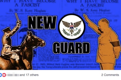 A Facebook cover image for the New Guard.