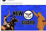 A Facebook cover image for the New Guard.