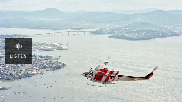 NSCA rescue helicopter. Has Audio.
