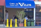 Cafe de Vili's after robbery