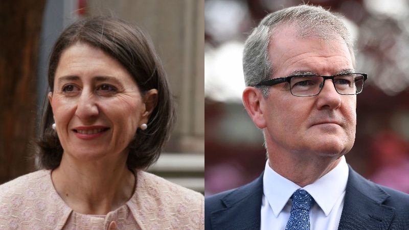 Composite image of Gladys Berejiklian and Michael Daley