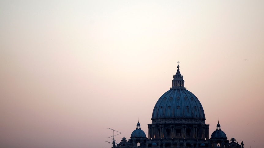 St. Peter's Basilica in Vatican City during dusk