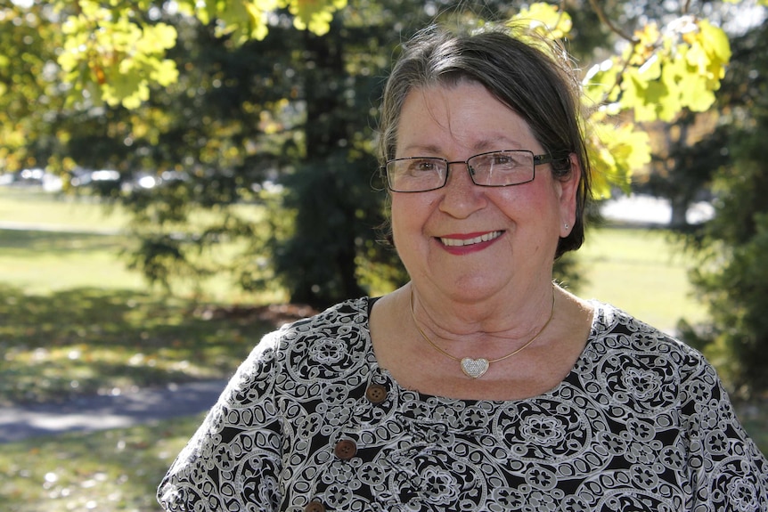 Portrait of Pairrebeenne-Trawlwoolway woman Patsy Cameron.