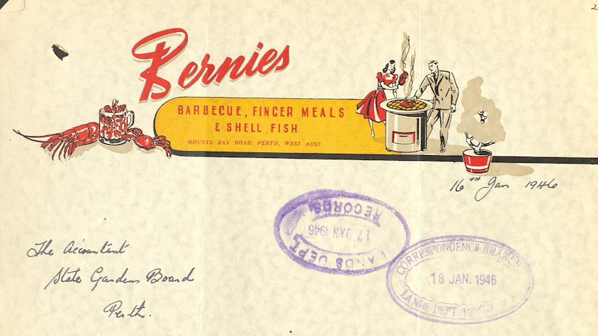 Bernies letterhead in 1946