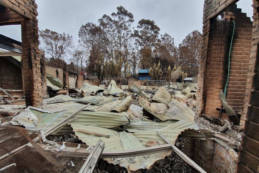 James Findlay's bushfire-damaged family home at Surf Beach, Batemans Bay