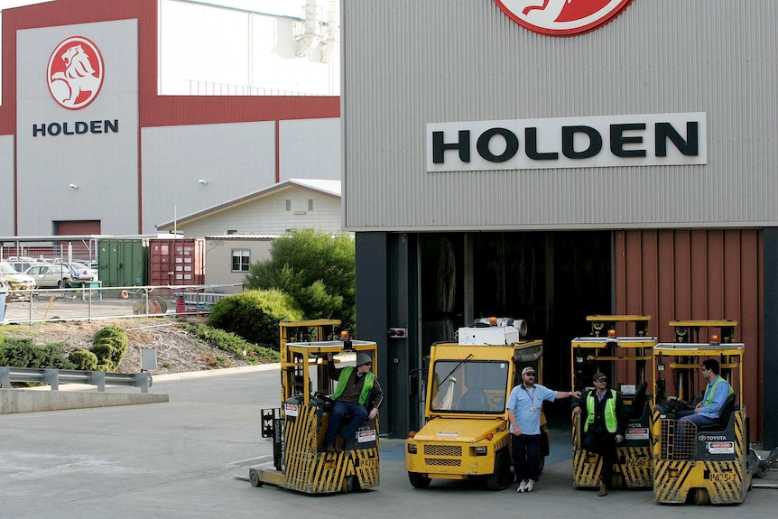 Workers at Adelaide's Holden plant