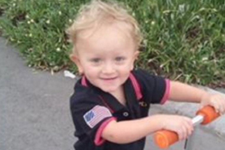 Two-year-old Austin Cotterill