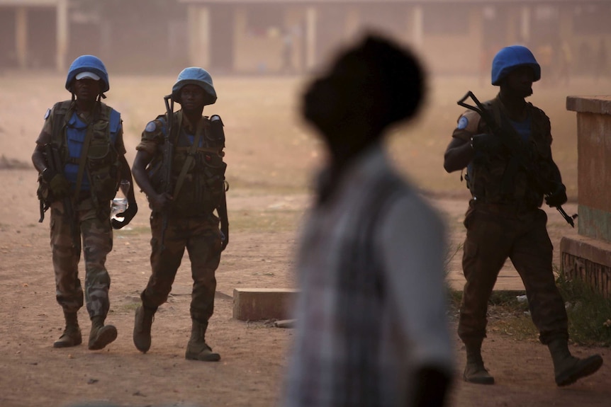 United Nations peacekeeping soldiers