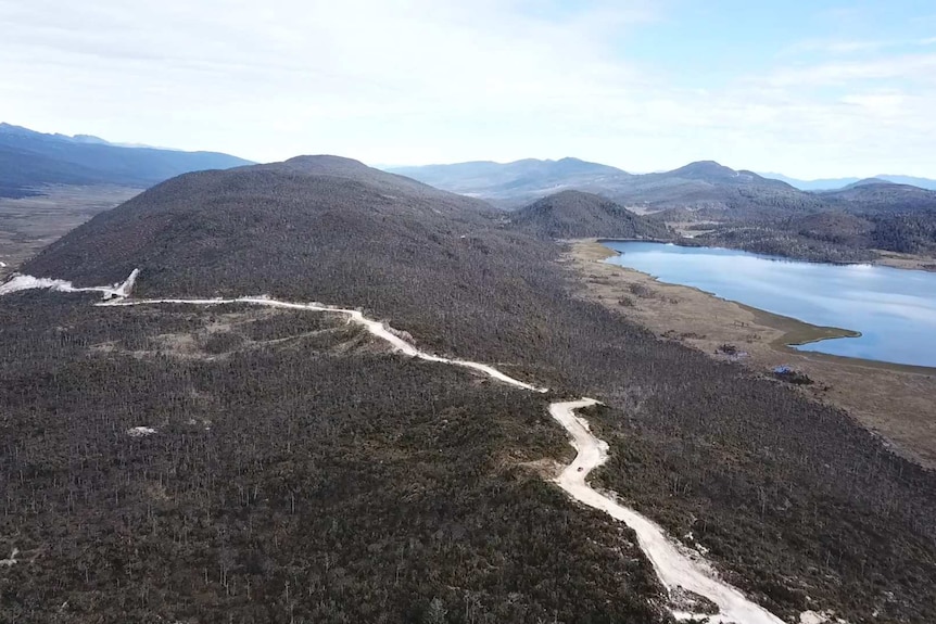 The Trans Papuan Highway weaves through mountains.