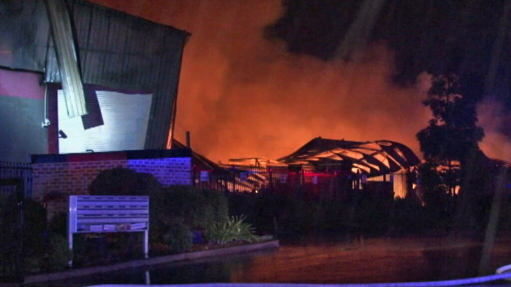 Fire causes major damage to a factory building in Sydney's south west ...