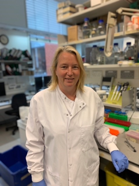 Dr Catherine Green in her Oxford lab.