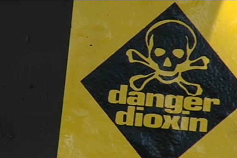 Video still from Four Corners Report Chemical Time Bomb