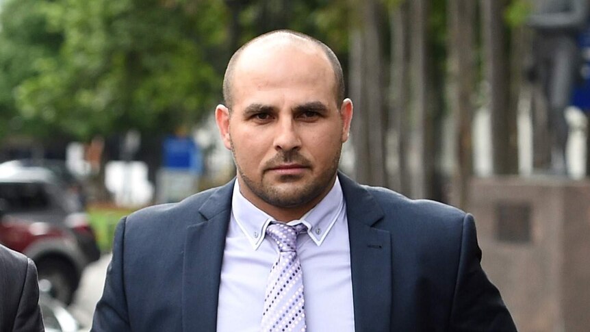 Former Canterbury Bankstown player Hazem El MAsri arrives at court