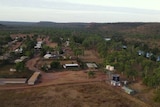 An aerial view of a remote NT community