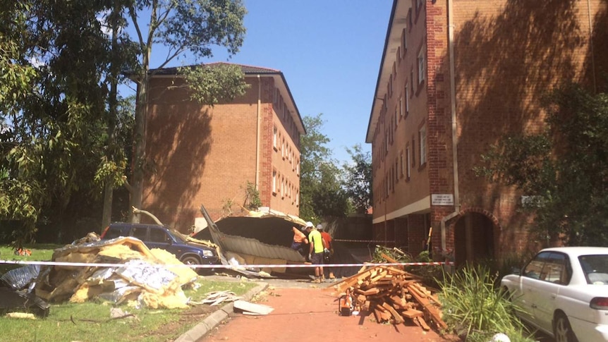 Lidcombe building damage