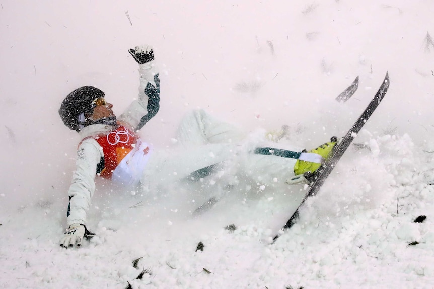 Lydia Lassila failed to land one of her jumps at pyeonchang