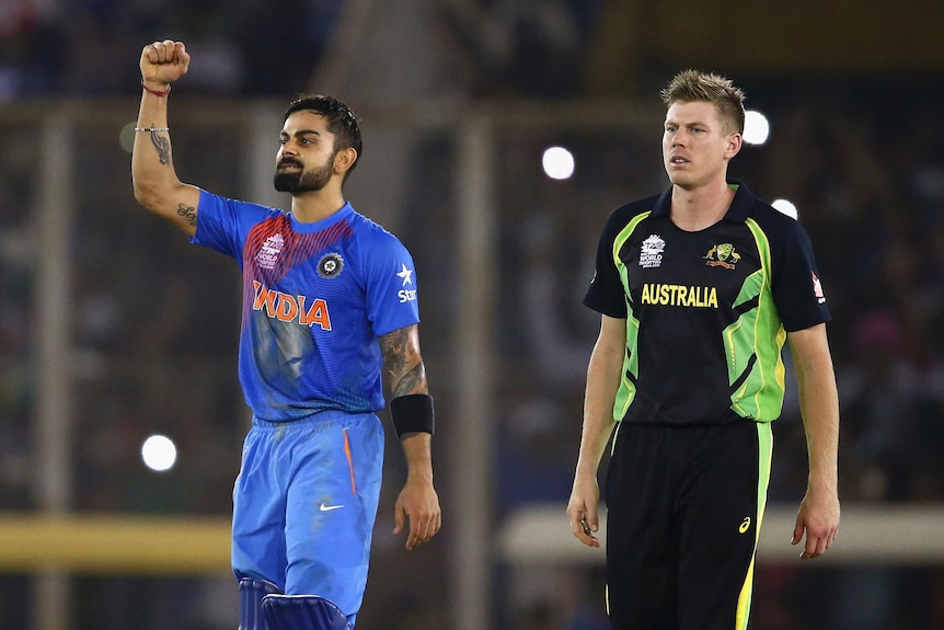 Virat Kohli celebrates India's World Twenty20 win over Australia