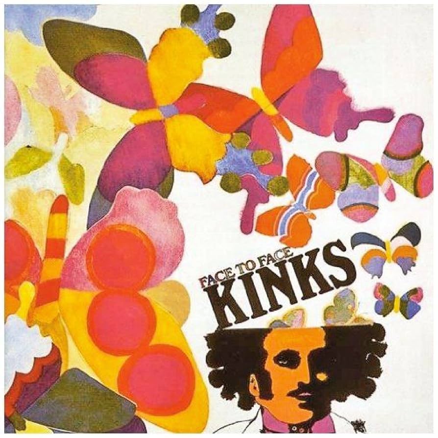 A colourful drawing of butterflies flying out of a man's head