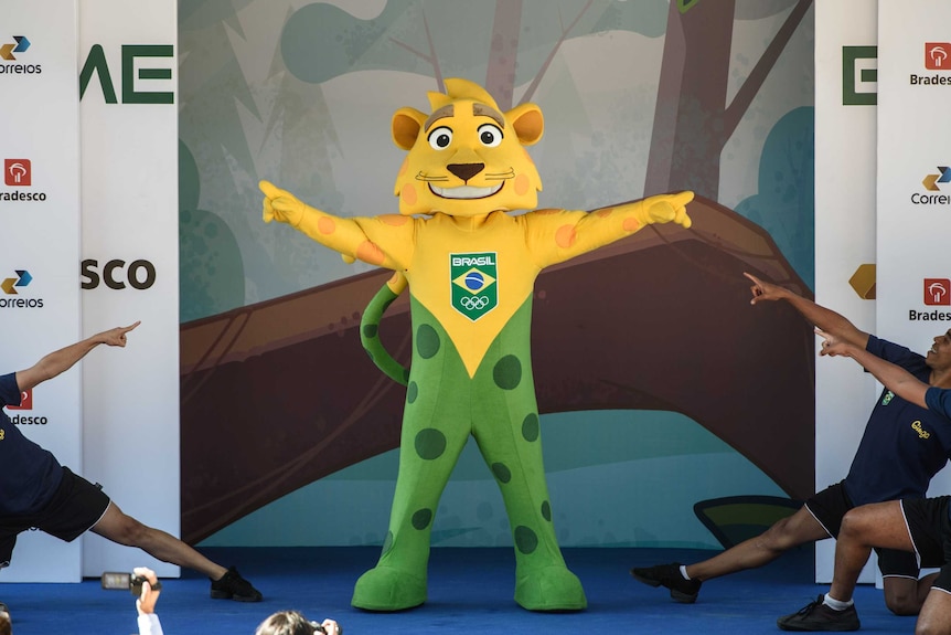 Ginga, the Brazilian Olympic team's mascot for Rio 2016