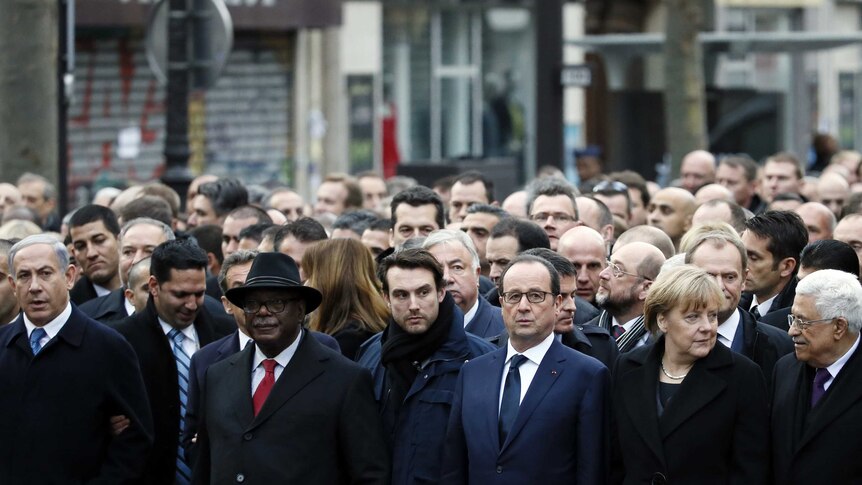 World leaders at Paris rally