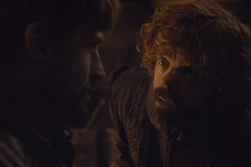 Tyrion talks with Jaime.