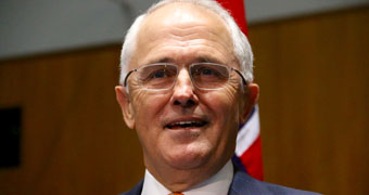 Malcolm Turnbull at a press conference.