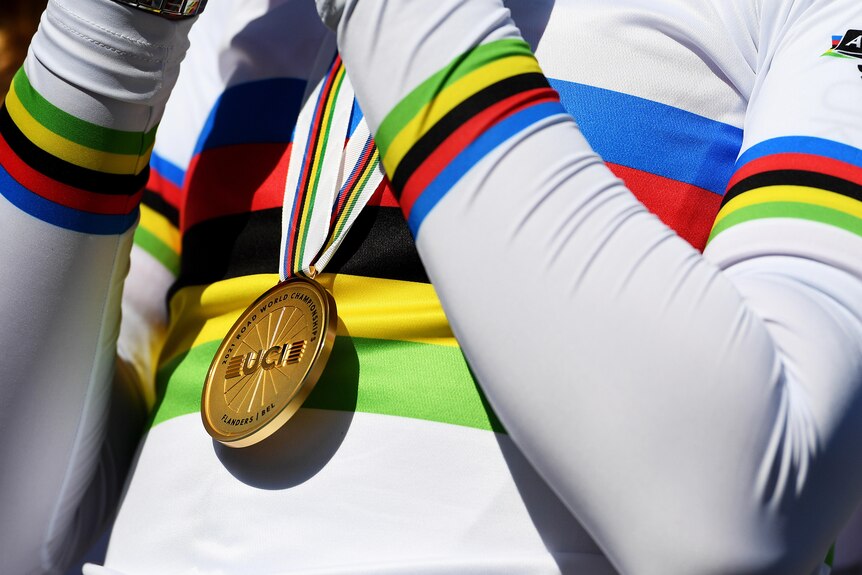 A Road World Championship rainbow jersey