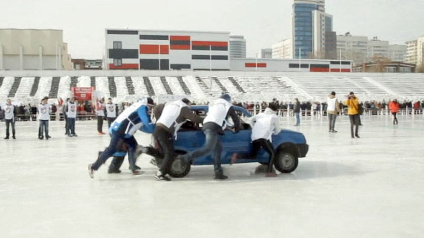 Engines and gear boxes were removed from the cars to make them lightweight.