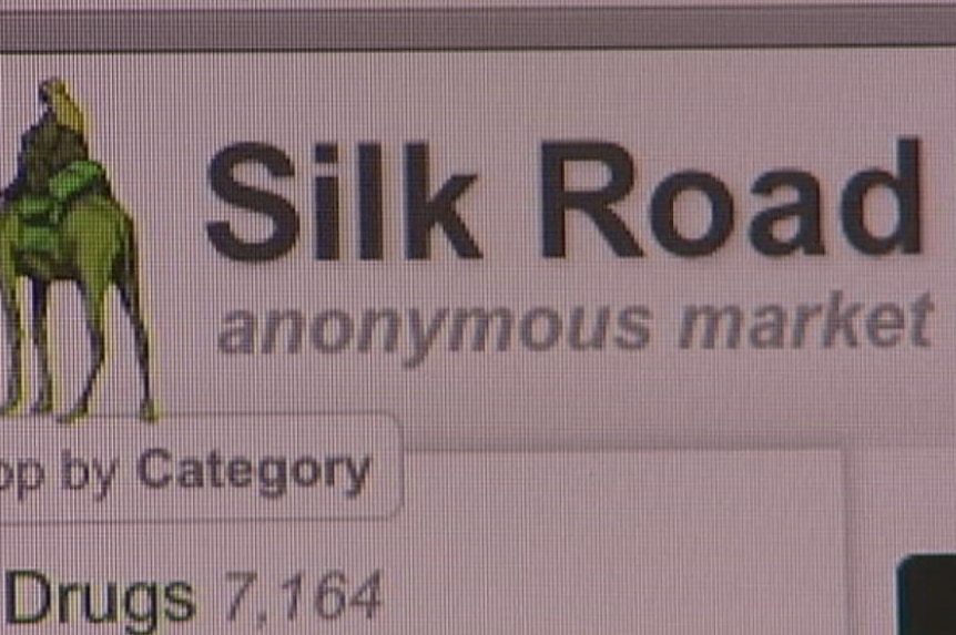 An image of the drug website Silk Road's banner