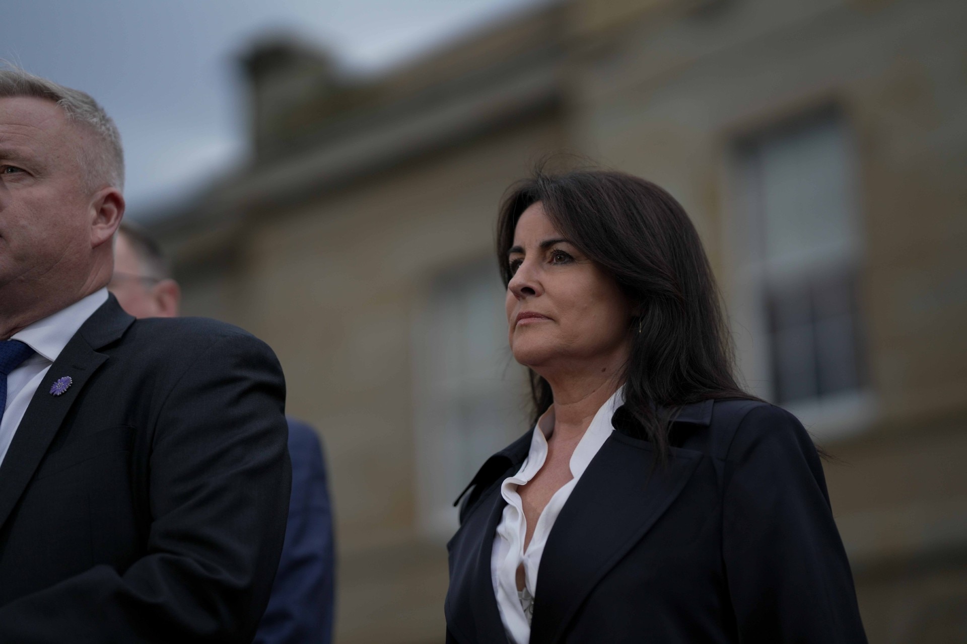 Jo Palmer outside Tasmanian parliament