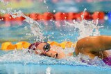 Emma McKeon turns head to side as she breaths during freestyle swim