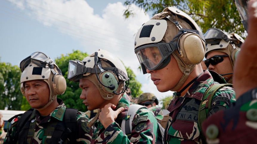 Indonesian troops join Australian and US forces for humanitarian response training