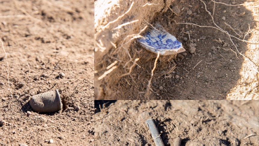 Artefacts found at Googong school house dig