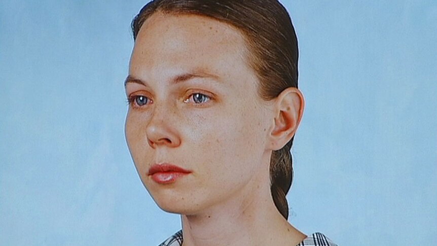 Winner, Laura Moore, used the traditional school photo as inspiration for a piercing self-portrait.