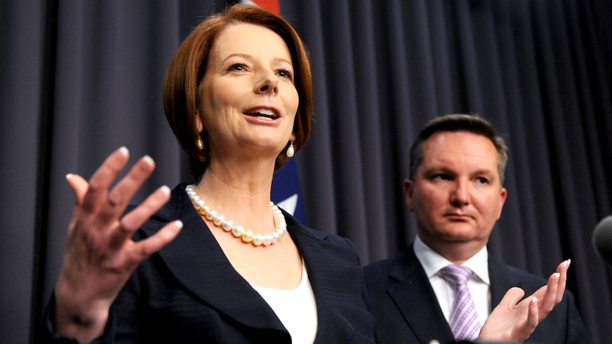 Julia Gillard and Chris Bowen