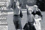The Sun front page showing Queen Elizabeth doing the Nazi salute aged about six.