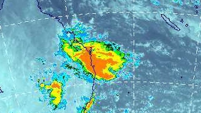 Cloud activity off Australia's east coast